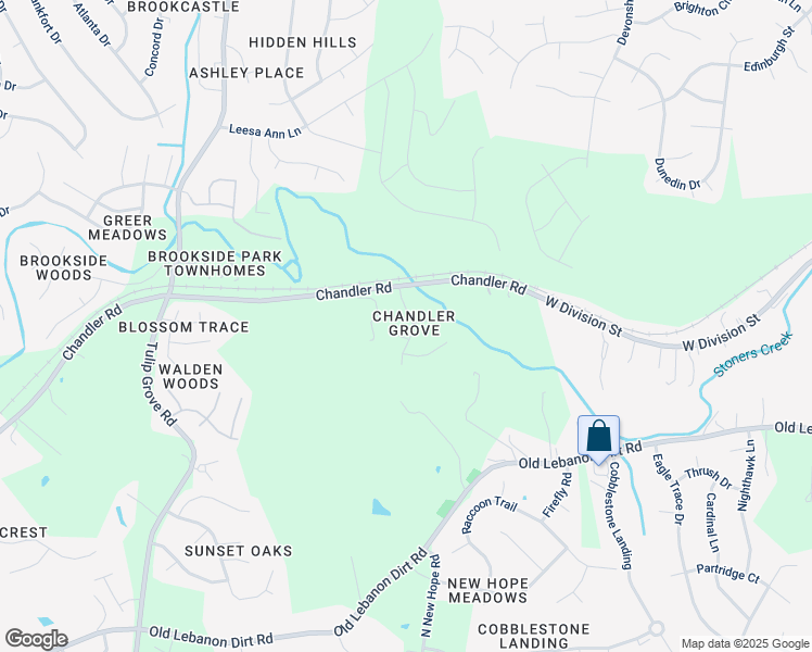 map of restaurants, bars, coffee shops, grocery stores, and more near 804 Chandler Grove Drive in Nashville