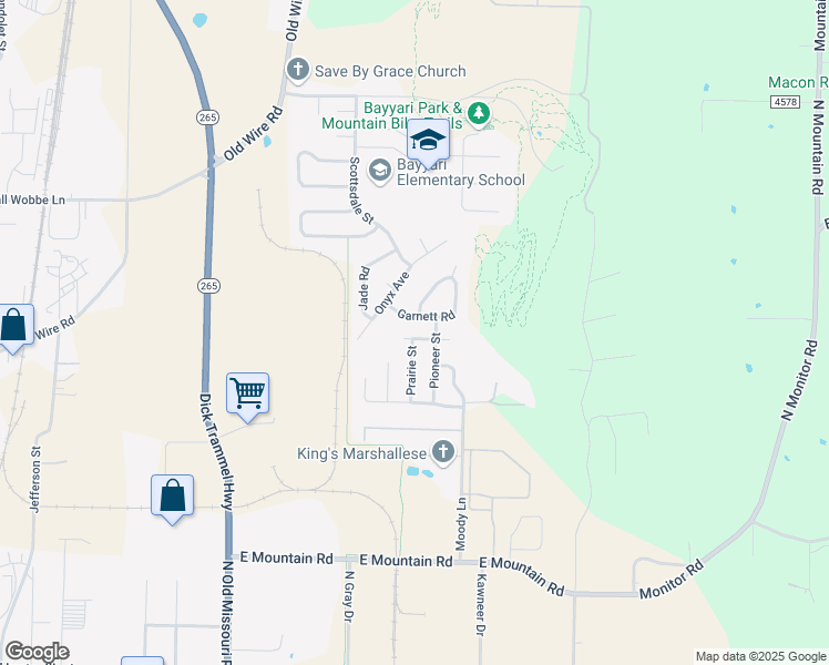 map of restaurants, bars, coffee shops, grocery stores, and more near 1962 Timberline Avenue in Springdale