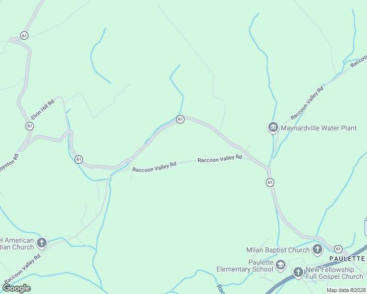 map of restaurants, bars, coffee shops, grocery stores, and more near 668 Raccoon Valley Road in Maynardville