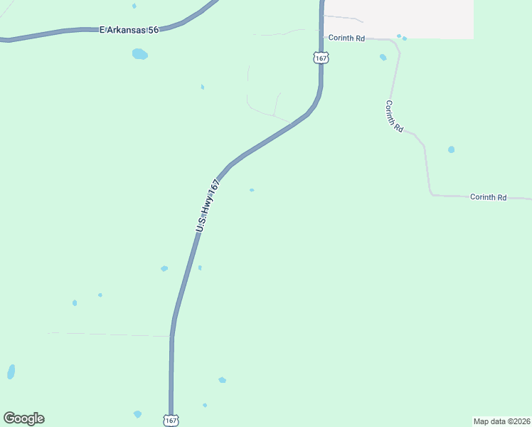 map of restaurants, bars, coffee shops, grocery stores, and more near 3968 Highway 167 in Ash Flat