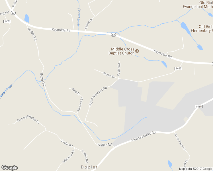 map of restaurants, bars, coffee shops, grocery stores, and more near 5881 Joyce Norman Road in Pfafftown