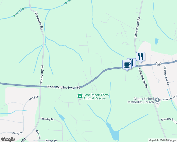 map of restaurants, bars, coffee shops, grocery stores, and more near 6209 Bradford Place Court in Summerfield