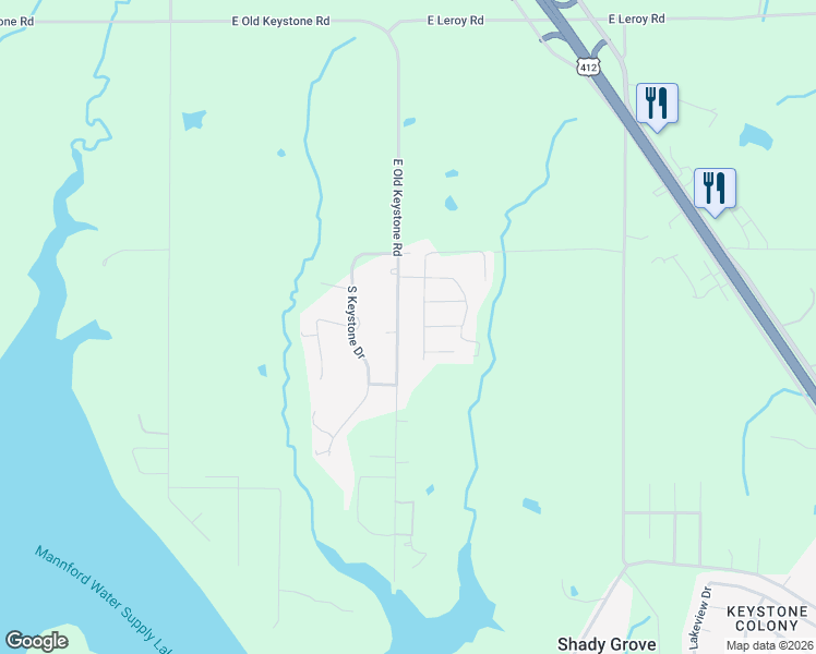 map of restaurants, bars, coffee shops, grocery stores, and more near 1219 East Old Keystone Road in Cleveland