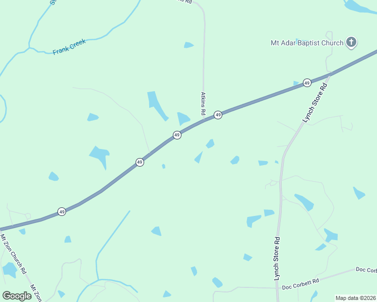 map of restaurants, bars, coffee shops, grocery stores, and more near 6817 North Carolina 49 in Mebane
