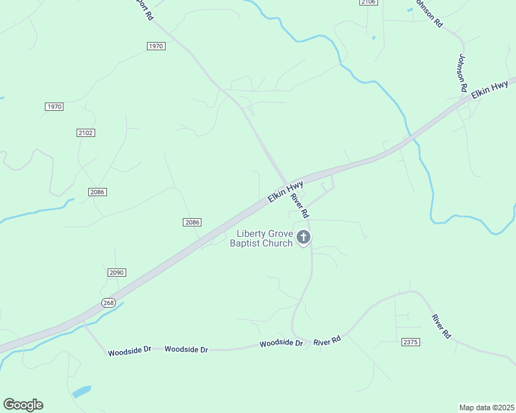 map of restaurants, bars, coffee shops, grocery stores, and more near 2551 Elkin Highway in North Wilkesboro