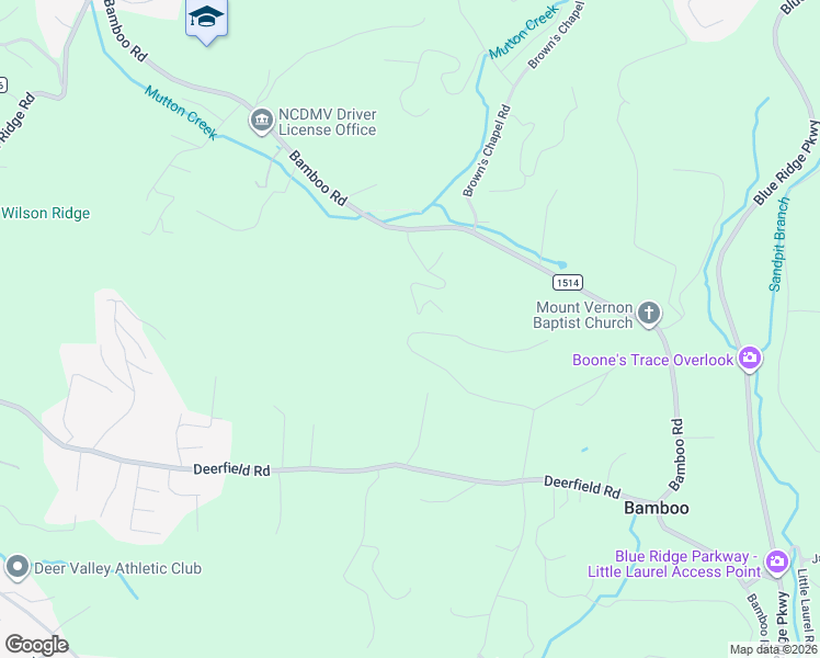 map of restaurants, bars, coffee shops, grocery stores, and more near 603 Hartley Knob Road in Boone
