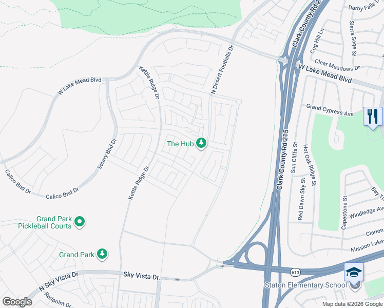 map of restaurants, bars, coffee shops, grocery stores, and more near 11514 Morning Leap Court in Las Vegas