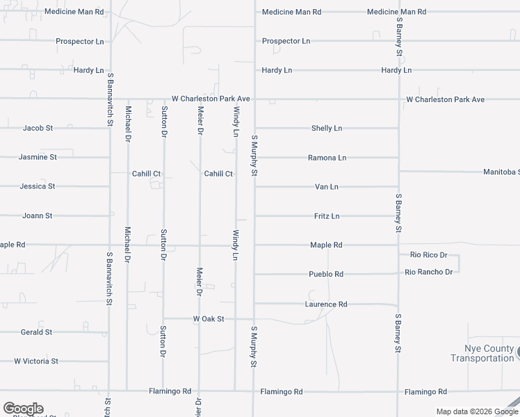 map of restaurants, bars, coffee shops, grocery stores, and more near 3480 Fritz Lane in Pahrump