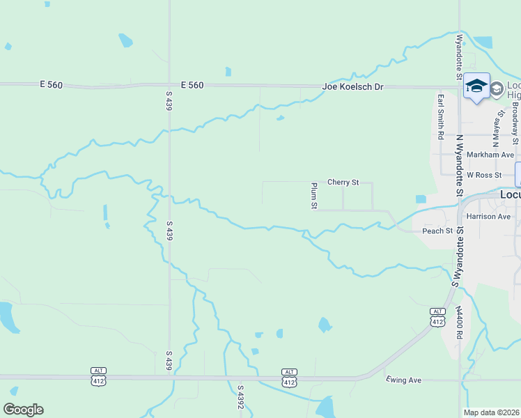 map of restaurants, bars, coffee shops, grocery stores, and more near 207 Orange Street in Locust Grove
