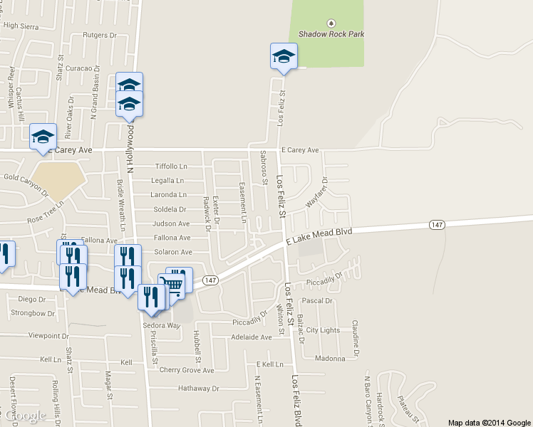 map of restaurants, bars, coffee shops, grocery stores, and more near 7072 Burcot Avenue in Las Vegas