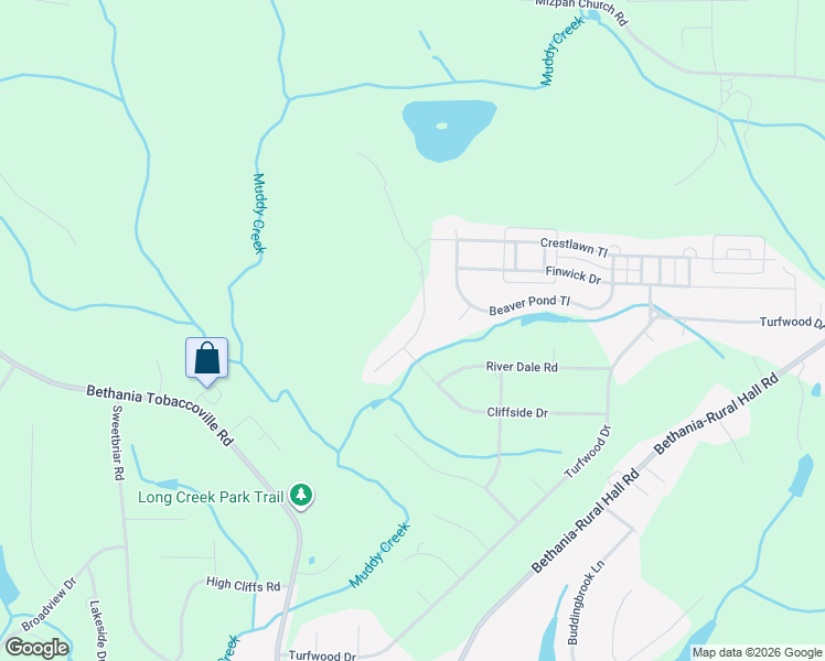 map of restaurants, bars, coffee shops, grocery stores, and more near 1625 Eagle Crest Drive in Pfafftown