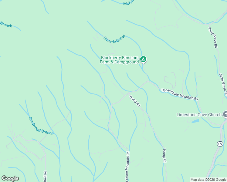 map of restaurants, bars, coffee shops, grocery stores, and more near 300 Upper Stone Mountain Road in Unicoi