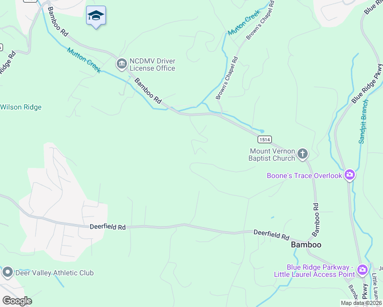 map of restaurants, bars, coffee shops, grocery stores, and more near 603 Hartley Knob Road in Boone