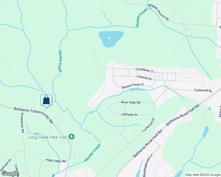 map of restaurants, bars, coffee shops, grocery stores, and more near 5778 Beaver Pond Court in Pfafftown