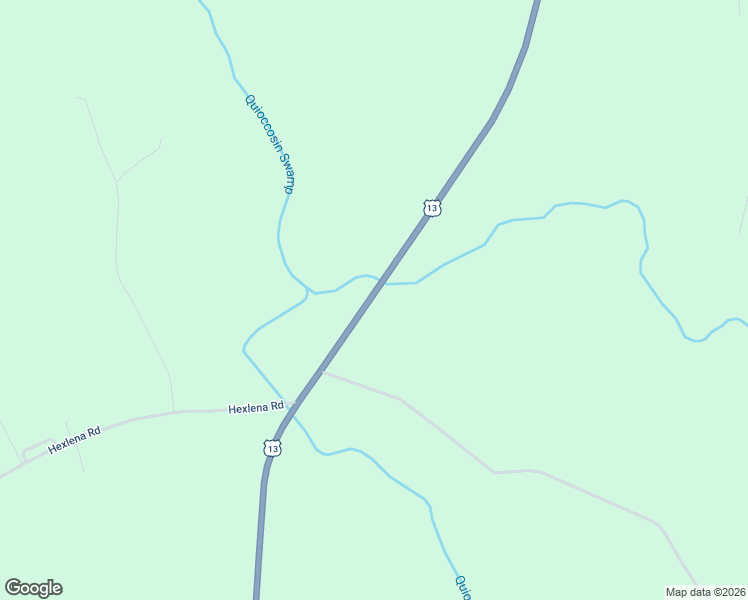 map of restaurants, bars, coffee shops, grocery stores, and more near 2910 U.S. 13 in Ahoskie