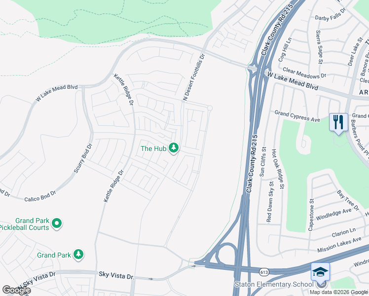 map of restaurants, bars, coffee shops, grocery stores, and more near in Las Vegas