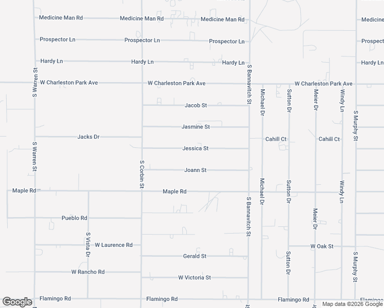 map of restaurants, bars, coffee shops, grocery stores, and more near 4261 Jessica Street in Pahrump