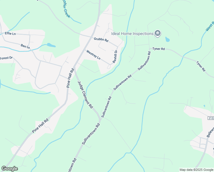 map of restaurants, bars, coffee shops, grocery stores, and more near 6241 Sullivantown Road in Walkertown