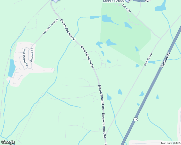 map of restaurants, bars, coffee shops, grocery stores, and more near 7159 Brown Summit Road in Browns Summit
