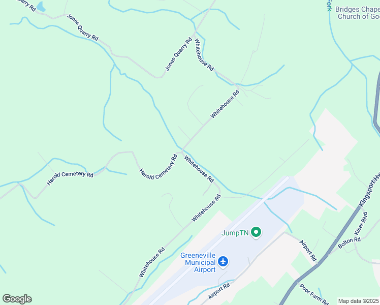 map of restaurants, bars, coffee shops, grocery stores, and more near 2230 Whitehouse Road in Greeneville