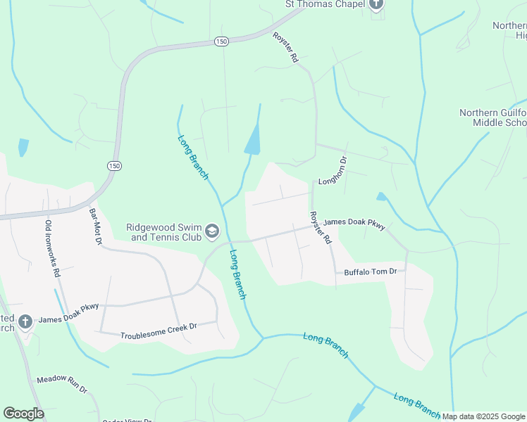 map of restaurants, bars, coffee shops, grocery stores, and more near 757 Chestnut Hill Court in Greensboro