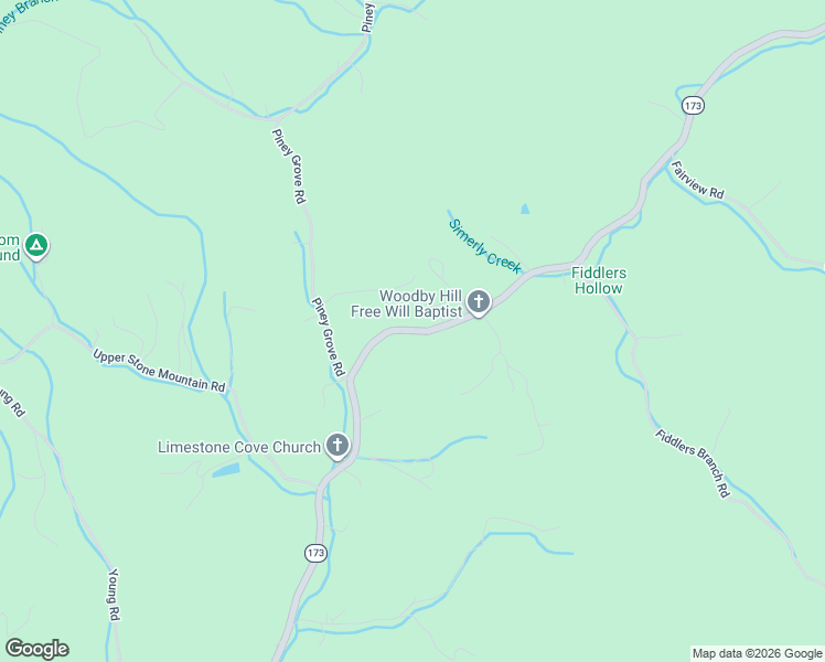 map of restaurants, bars, coffee shops, grocery stores, and more near 6242 Simerly Creek Rd in Unicoi