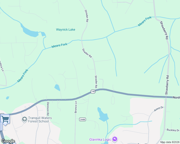 map of restaurants, bars, coffee shops, grocery stores, and more near 4101 Strader Court in Summerfield