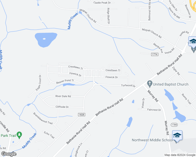 map of restaurants, bars, coffee shops, grocery stores, and more near 1486 Finwick Drive in Pfafftown