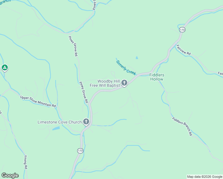map of restaurants, bars, coffee shops, grocery stores, and more near 6238-6242 Simerly Creek Rd in Unicoi