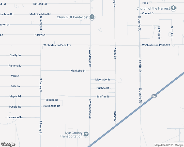map of restaurants, bars, coffee shops, grocery stores, and more near 2451 Manitoba Street in Pahrump