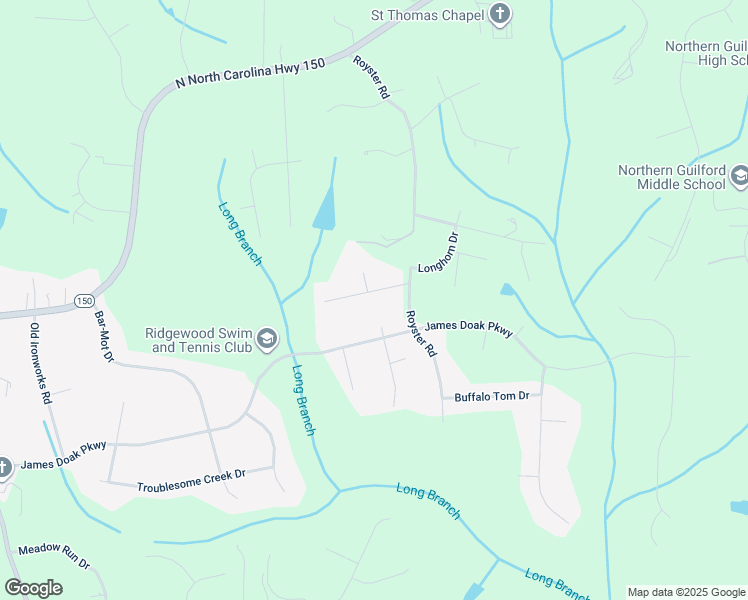 map of restaurants, bars, coffee shops, grocery stores, and more near 705 Chestnut Hill Court in Greensboro
