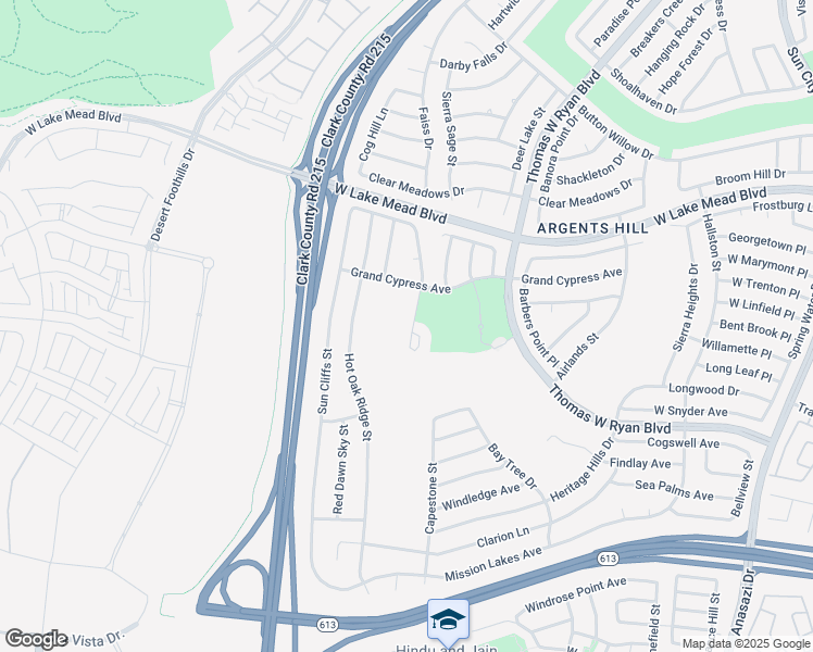 map of restaurants, bars, coffee shops, grocery stores, and more near 2265 Lauren Drive in Las Vegas