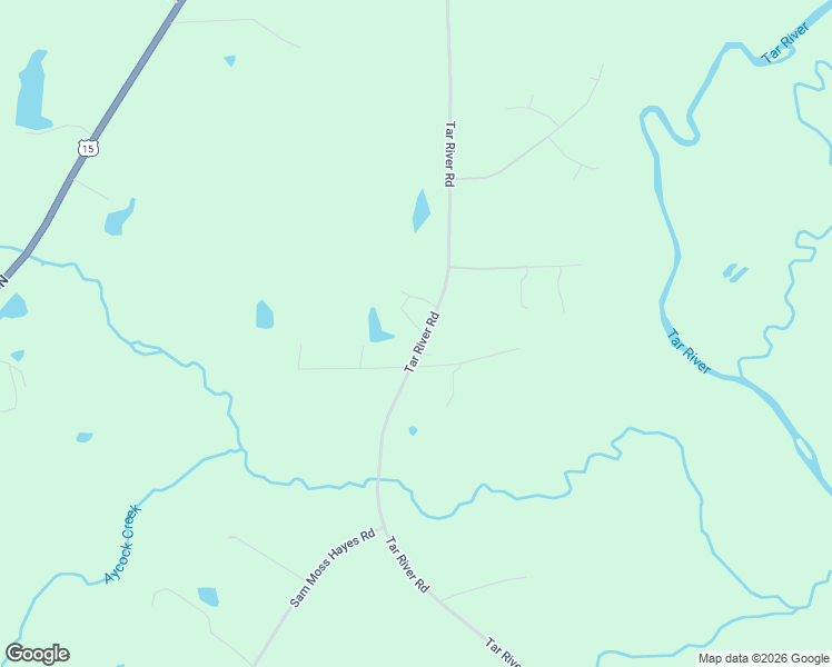 map of restaurants, bars, coffee shops, grocery stores, and more near 3547 Tar River Road in Oxford