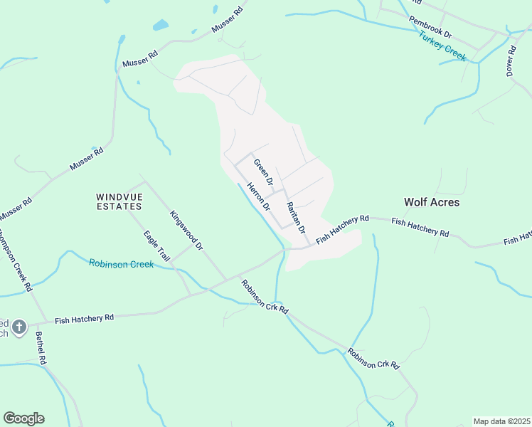map of restaurants, bars, coffee shops, grocery stores, and more near 2220 Herron Drive in Morristown
