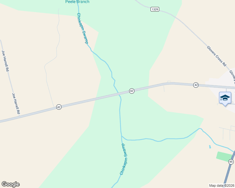 map of restaurants, bars, coffee shops, grocery stores, and more near 1762 North Carolina 42 in Colerain