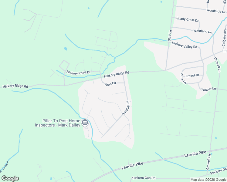 map of restaurants, bars, coffee shops, grocery stores, and more near 3309 Leah Court in Lebanon