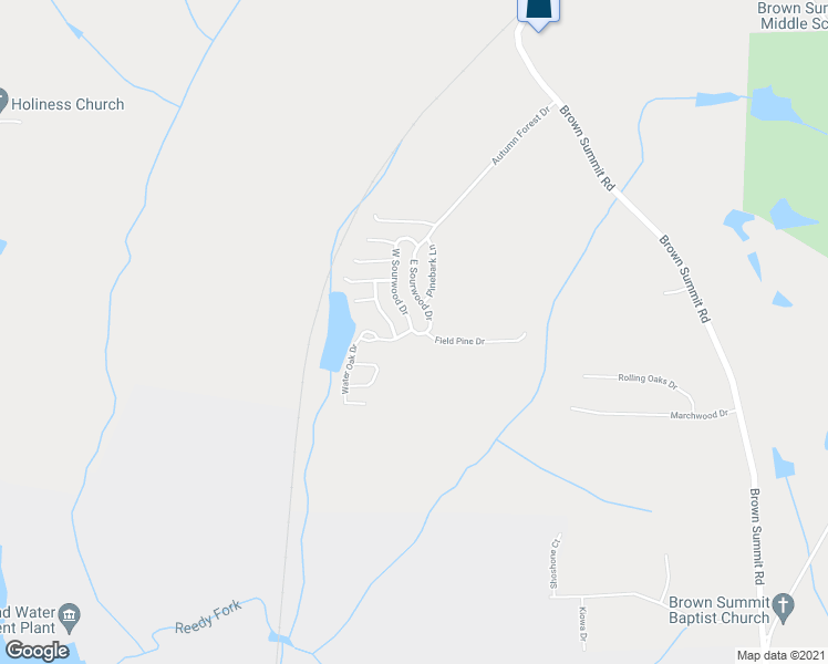 map of restaurants, bars, coffee shops, grocery stores, and more near 32 West Sourwood Drive in Browns Summit