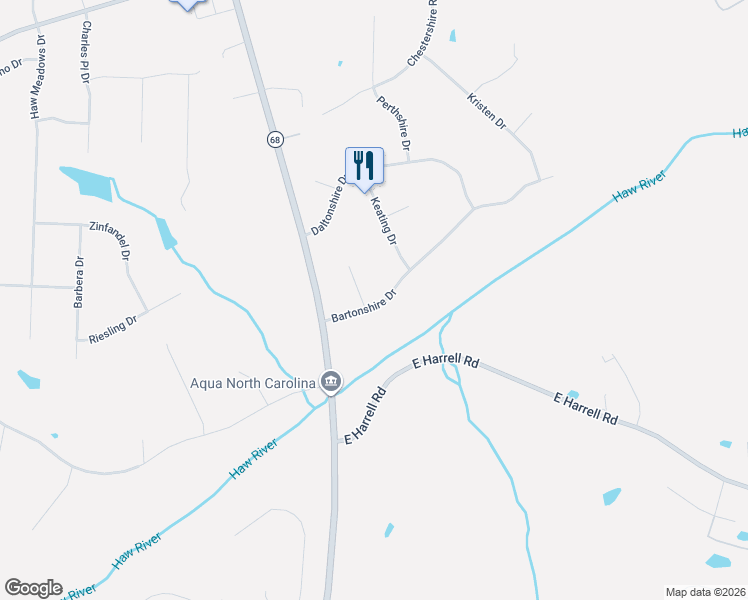 map of restaurants, bars, coffee shops, grocery stores, and more near 7500 Bartonshire Court in Oak Ridge