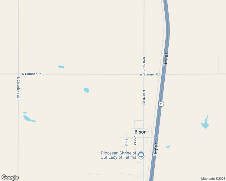 map of restaurants, bars, coffee shops, grocery stores, and more near 16723 South Van Buren Street in Bison