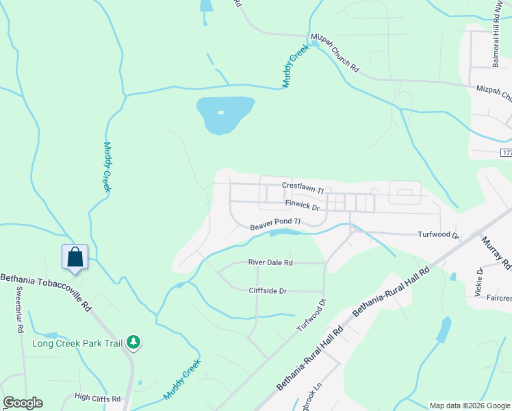 map of restaurants, bars, coffee shops, grocery stores, and more near 1652 Finwick Drive in Pfafftown