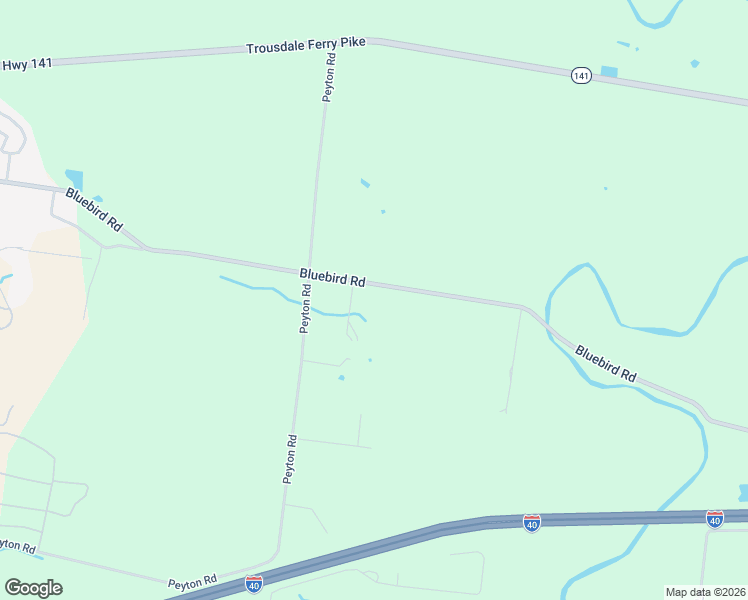 map of restaurants, bars, coffee shops, grocery stores, and more near 2296 Bluebird Road in Lebanon