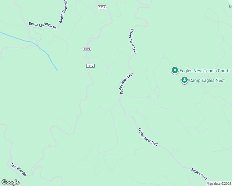 map of restaurants, bars, coffee shops, grocery stores, and more near Eagles Nest Trail in Avery County