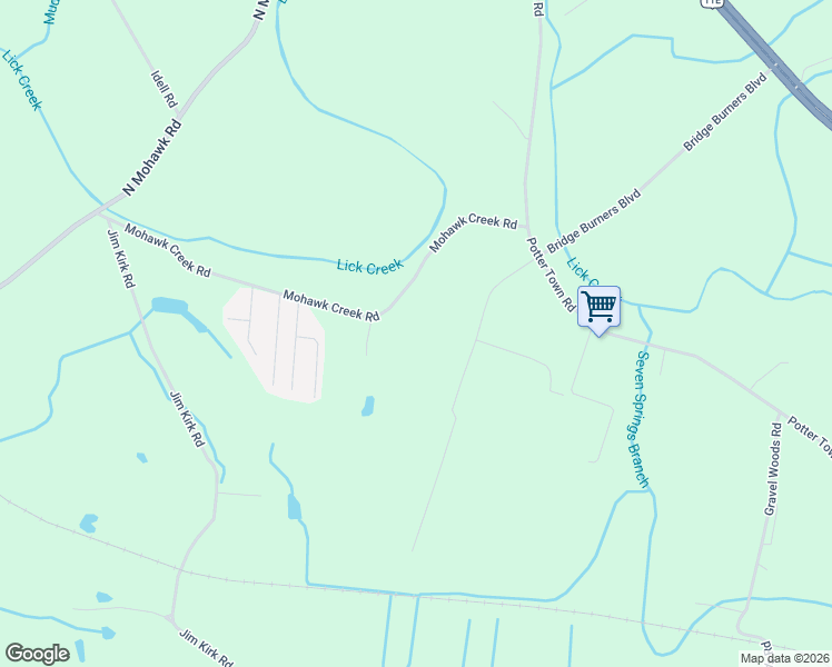 map of restaurants, bars, coffee shops, grocery stores, and more near 660 Mohawk Creek Road in Midway