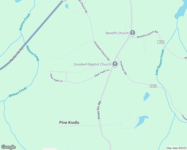 map of restaurants, bars, coffee shops, grocery stores, and more near 9337 Deer Path Lane in Kernersville