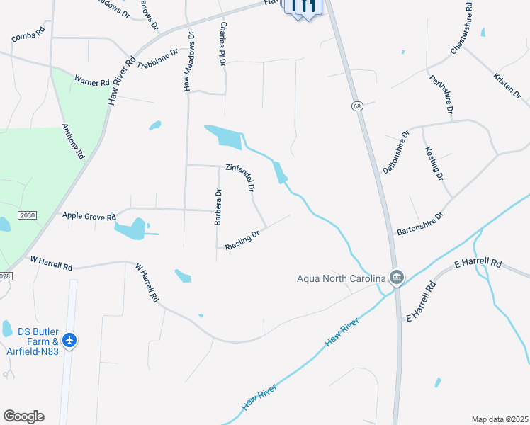 map of restaurants, bars, coffee shops, grocery stores, and more near 8122 Zinfandel Drive in Kernersville