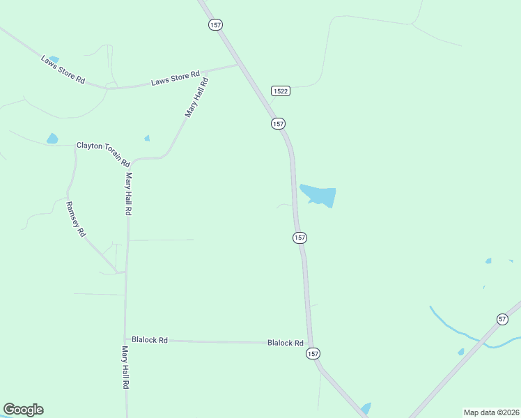 map of restaurants, bars, coffee shops, grocery stores, and more near 7820 North Carolina 157 in Rougemont
