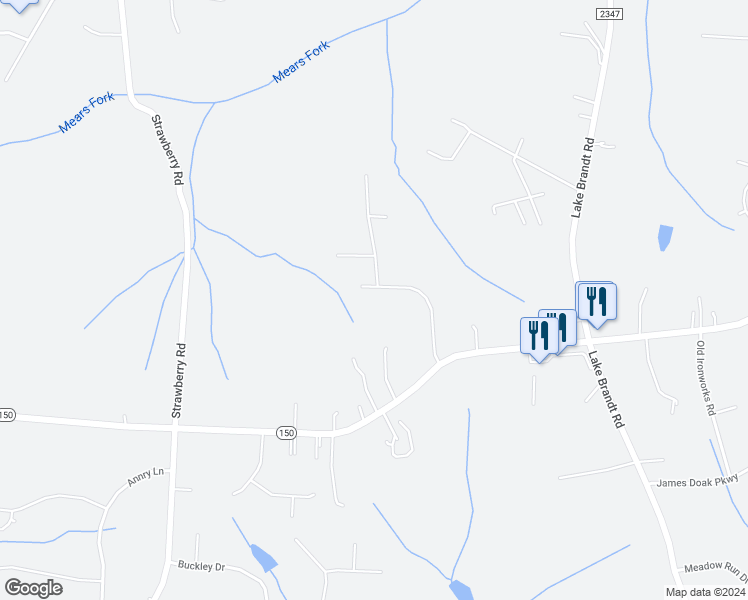 map of restaurants, bars, coffee shops, grocery stores, and more near 6301 Reata Court in Summerfield