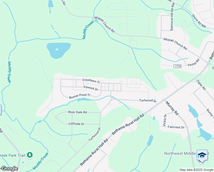 map of restaurants, bars, coffee shops, grocery stores, and more near 5816 Brakenwood Drive in Pfafftown