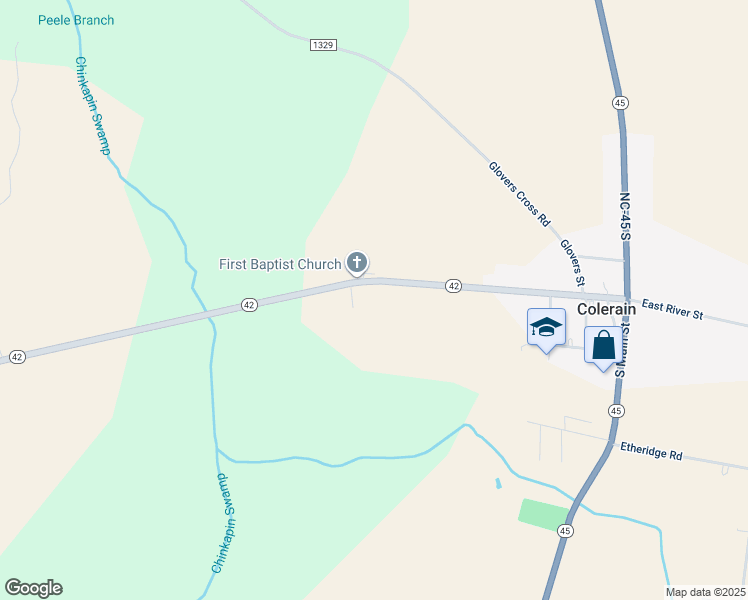 map of restaurants, bars, coffee shops, grocery stores, and more near 118 Lincoln Avenue in Colerain