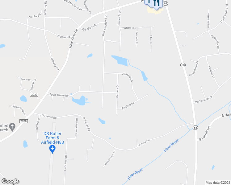 map of restaurants, bars, coffee shops, grocery stores, and more near 8157 Apple Grove Road in Kernersville